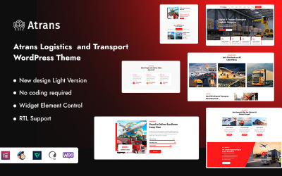 Atrans - Logistik och transport WordPress-tema