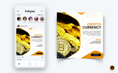 CryptoCurrency Social Media Instagram Post Design Mall-01