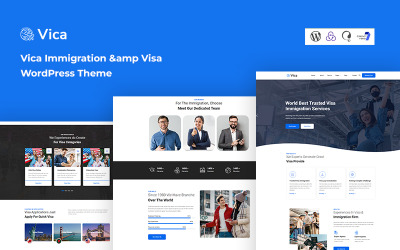 Vica - Immigration &amp;amp; Visa WordPress-tema