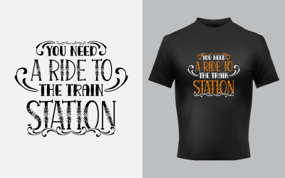 Conception de t-shirt autocollant typographie créative