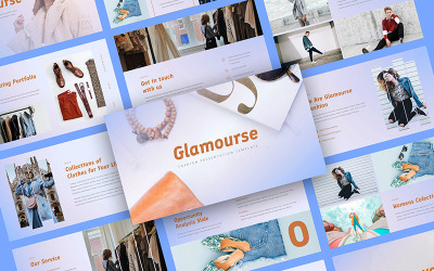 Glamourse — szablon prezentacji Google Slides o modzie