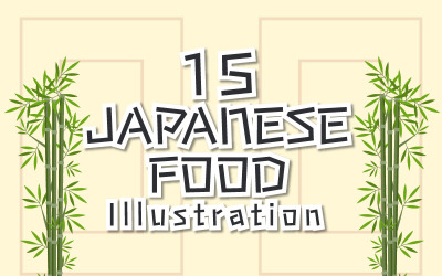 15 Japans eten illustratie