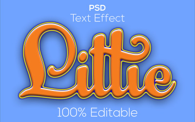 Liten texteffekt | Modern liten Psd-texteffekt