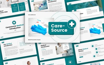 Modelo de apresentação de PowerPoint multiuso médico Caresource