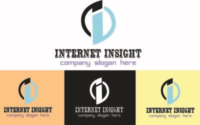 Placa de equipe do logotipo do Internet Insight