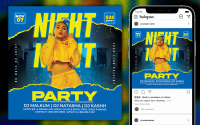Super Night Party Flyer Template