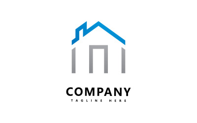 Design de logotipo de vetor imobiliário V3