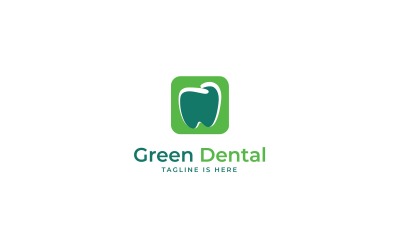 Modelo de logotipo de vetor dental V1