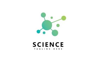 Molecule Science Vector Logo Design V9