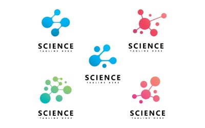 Molecule Science-Vektor-Logo-Design V11