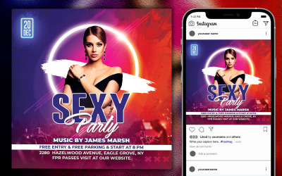 Sexy Party Night Flyer šablona