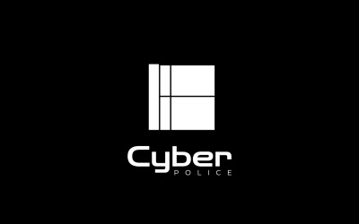 Square Cyber Police Flat Logo