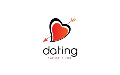 Vector Dating logo sjabloon V1