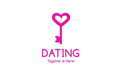 Vector Dating logo sjabloon V4