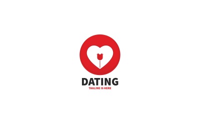Wektor Dating logo szablon V3