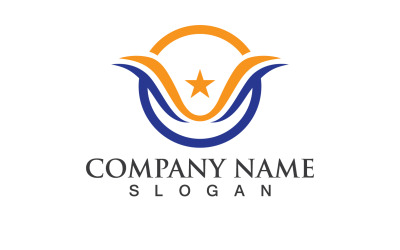 Ailes Logo Vector Icon Symbole Iillustration Design Template V11
