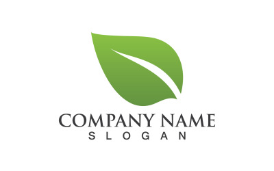 Green Leaf Ecology Logo Nature Vector V5