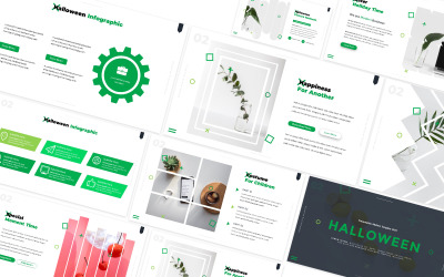 Halloween moderne PowerPoint-sjabloon