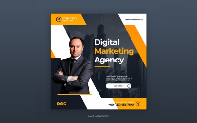 Modelos de mídia social de agência de marketing digital