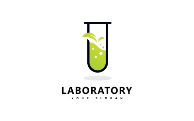 Logo del laboratorio Scienza Logo del laboratorio Icona Vector Design V2