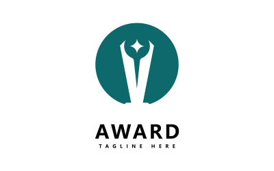 Trophy Vector Logo Template V8