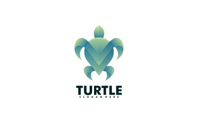 Vector Turtle Gradient Logotyp