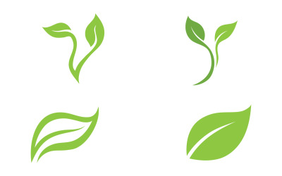 Árbol Verde Hoja Ecología Logo Naturaleza Vector V53