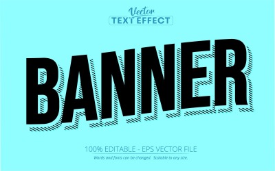 Banner - Editable Text Effect, Minimalistic Text Style, Graphics Illustration