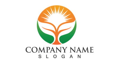 Tree Green  Leaf Ecology Logo Nature  Vector V18