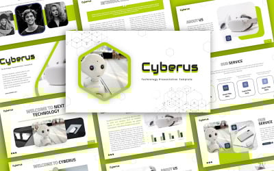 Cyberus Technology Uniwersalny szablon prezentacji PowerPoint