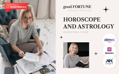 Good Fortune - Horoskop a astrologie WordPress Téma