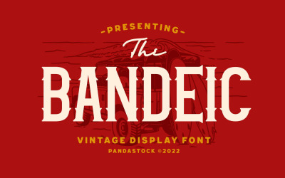 Вінтажний дисплейний шрифт Bandeic