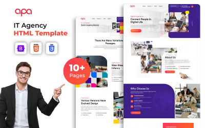 APA - Plantilla de sitio web para agencia de diseño y desarrollo