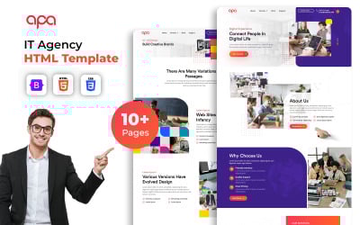 APA – Website-Vorlage für Design- und Entwicklungsagentur