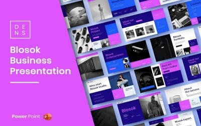 Blosok - Modello di PowerPoint aziendale