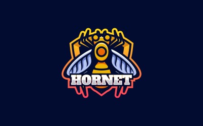 Hornet E-Sports och Sport Logotyp