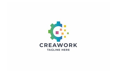 Logo professionale Crea lavoro lettera C