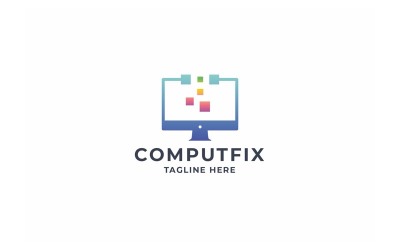 Logo professionale per la correzione del computer