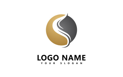 Mujer Peluquería Vector Logo Diseño Plantilla V16