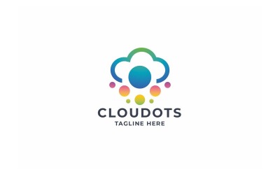 Профессиональный логотип Cloud Dots Tech