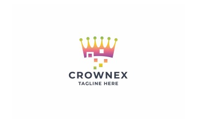 Professionell Crown Pixel-logotyp