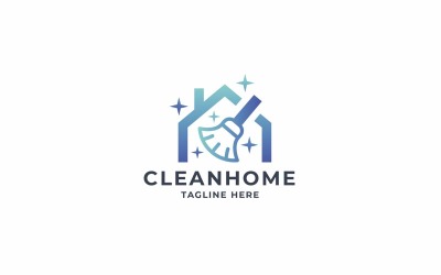 Temp de logo de maison propre professionnel