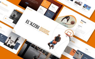El Azzbi kosárlabda Powerpoint sablon