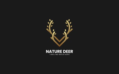 Logotipo de la línea de lujo Nature Deer