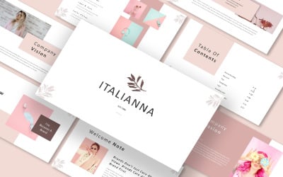 Modelo de Powerpoint de Diretrizes da Marca Italianna
