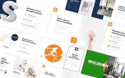 Wizledon Tennis Sport Google Slides Template