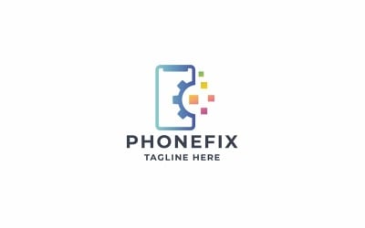 Logo Pixel Phone Tech Fix