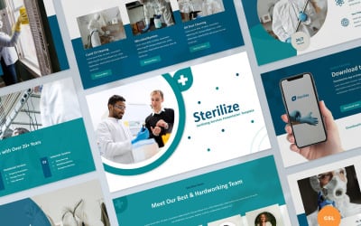 Modello di presentazione dei servizi igienizzanti per le diapositive di Google