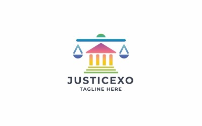 Profesjonalne logo sprawiedliwości pikseli