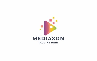 Professioneel Pixel Media Play-logo